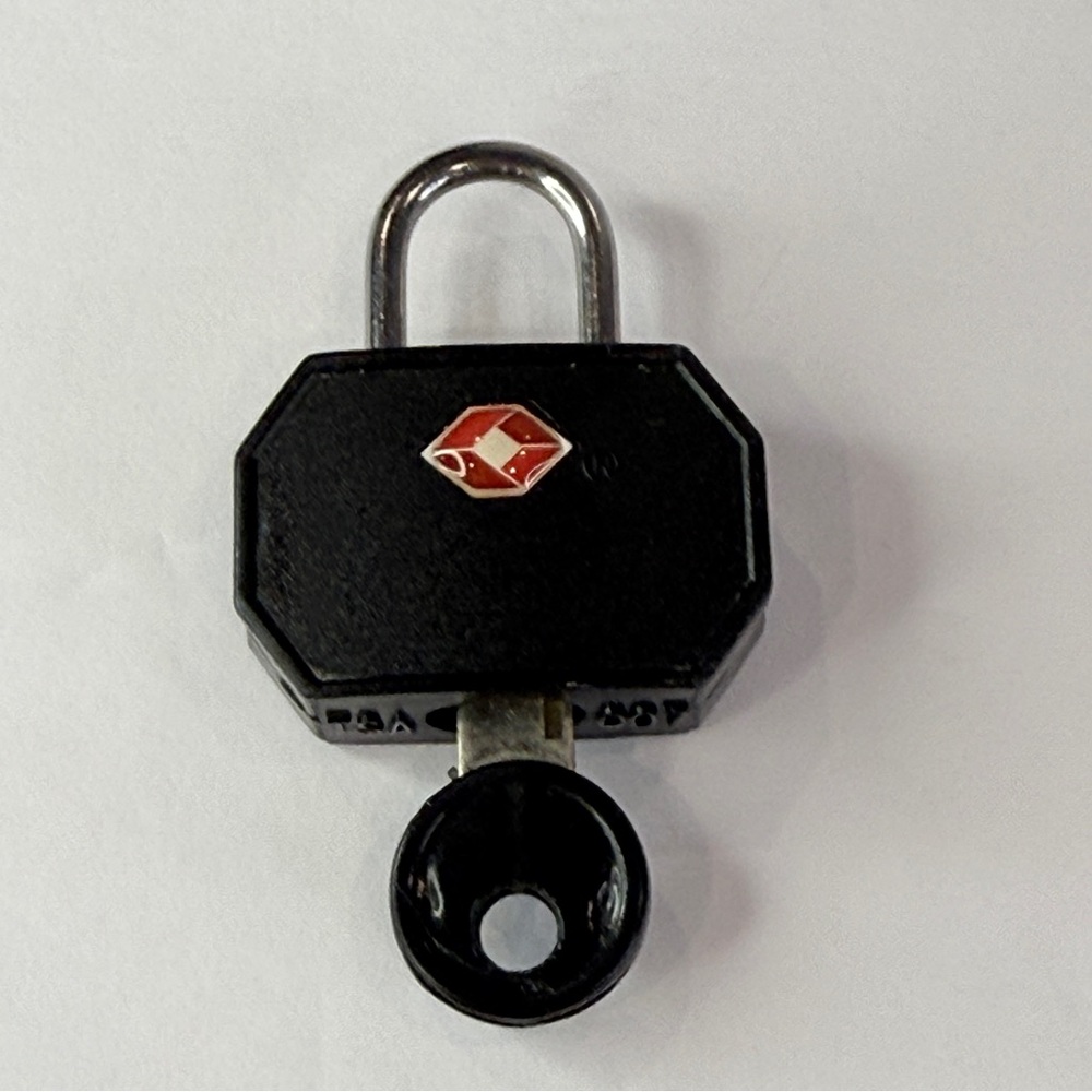 TSA 007 Travel Luggage Lock Compact Black Security Padlock 🔒
